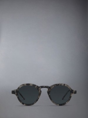 Thom Browne Acetate Round Uomo Occhiali da Sole Grigie | UYO95N66584