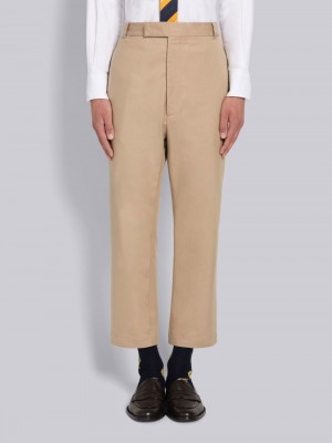 Thom Browne COTTON TWILL DOUBLE WELT POCKET STRAIGHT LEG Uomo Pantaloni Marroni | IPB03V34592