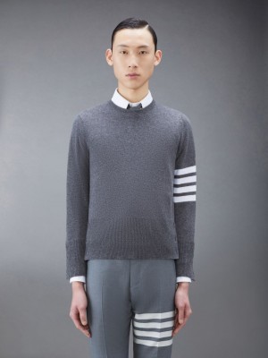 Thom Browne Cashmere 4-Bar Classic Uomo Pullover Grigie | JIN62A43432