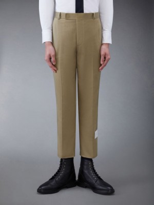 Thom Browne Cotton Twill Chino Uomo Pantaloni Beige | ETU14T96129