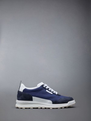 Thom Browne Eco Nylon Alumni Donna Sneakers Blu | SZK93F09904