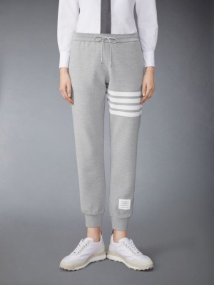 Thom Browne Light Ottoman Rib 4-Bar Donna Pantaloni Tuta Grigie | GNZ43O79984