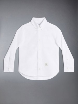 Thom Browne Oxford 4-Bar Ragazzo Camicie Bianche | QFS62H52131