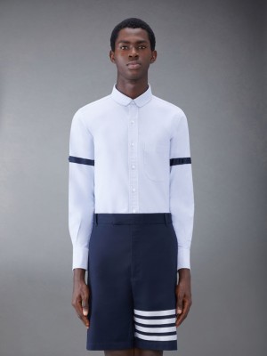 Thom Browne Oxford Armband Uomo Camicie Blu | IVS60B42019