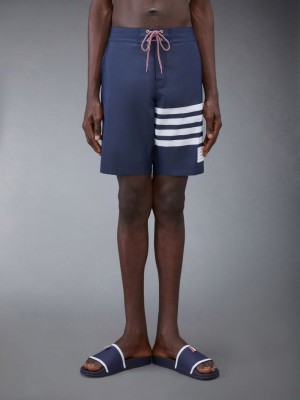 Thom Browne Swim Tech 4-Bar Uomo Boardshort Blu | ISW88V78086