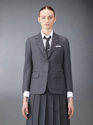 Thom Browne Twill Classic Sport Donna Cappotti Grigie | EXJ89N92791