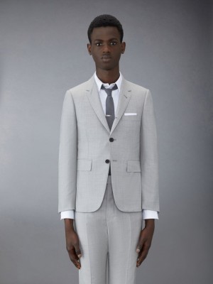 Thom Browne Twill Classic Sport Uomo Cappotti Grigie | LSS43D16808