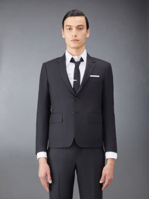 Thom Browne Twill High Armhole Sport Uomo Cappotti Nere | FIC58O07414