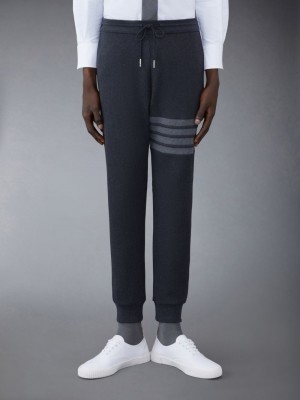 Thom Browne Waffle 4-Bar Uomo Pantaloni Tuta Grigie | TPF84U09960