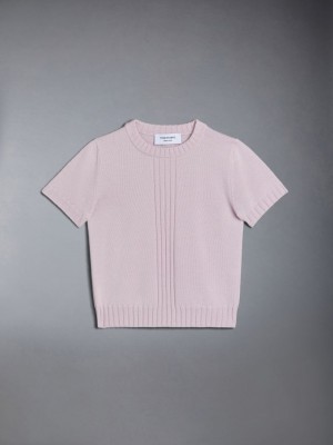 Thom Browne Wool Knit Ragazza Magliette Rosa | PKT03K42228