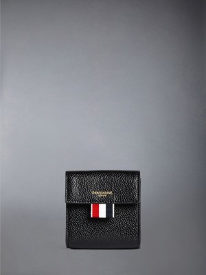 Thom Browne leather coin purse Donna Portafogli Nere | UPJ38G53867