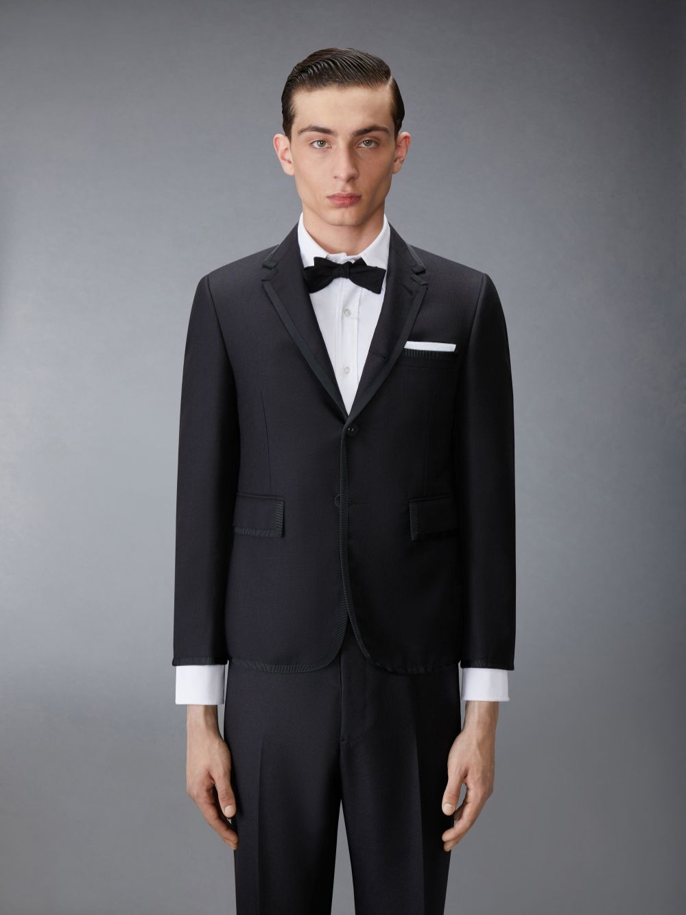 Thom Browne 2PLY MOHAIR CLASSIC TUXEDO Uomo Cappotti Nere | RDW97M96480