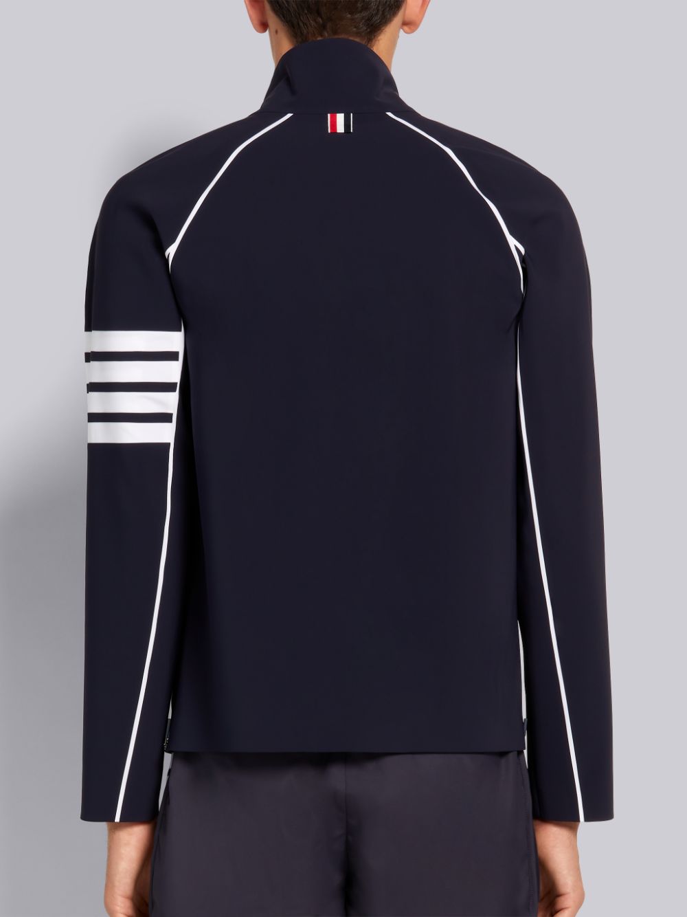 Thom Browne 4-Bar Compression Zip-Up Uomo Giacche Blu Marino | IPY38X96942