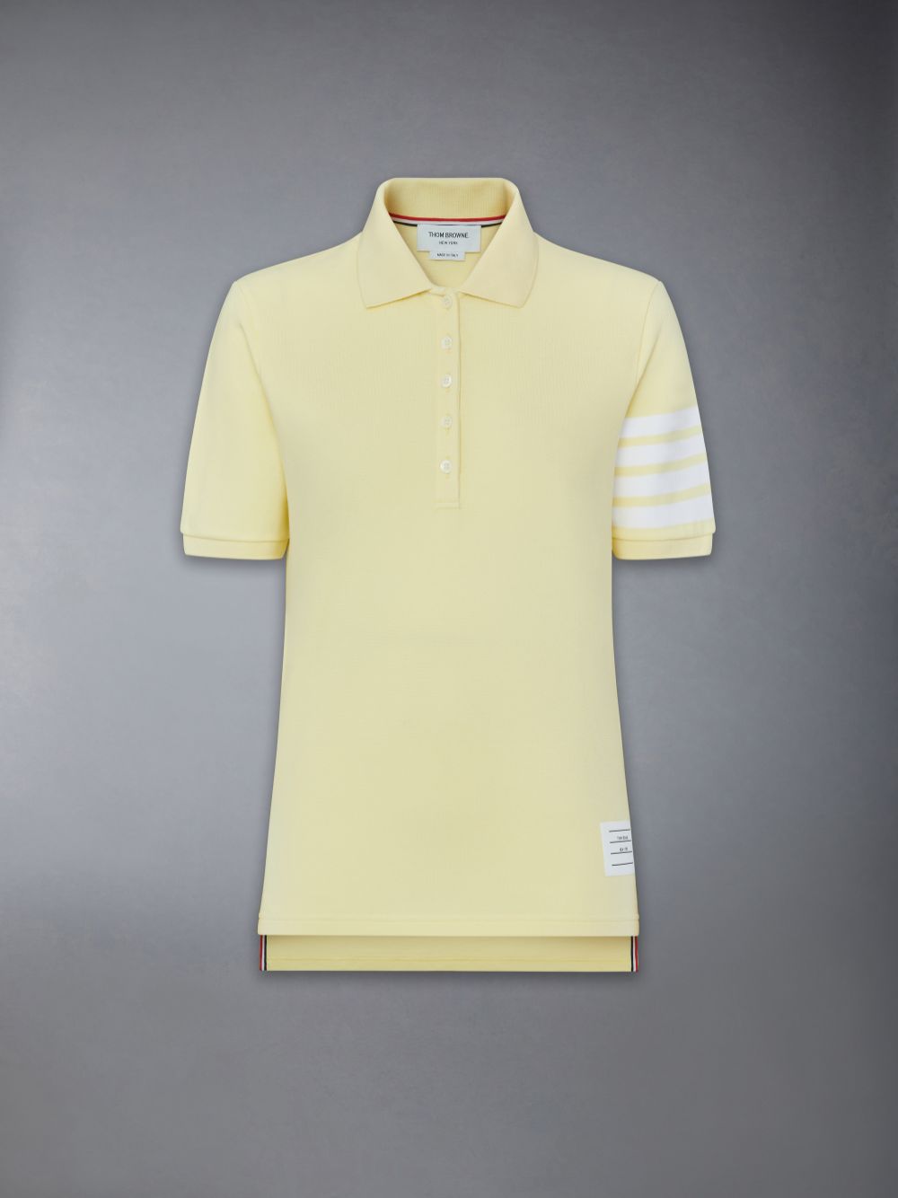 Thom Browne 4-Bar short-sleeved Donna Polo Gialle | MHE16O70861