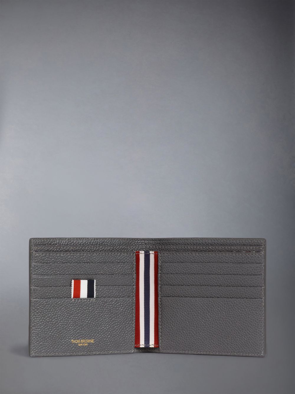 Thom Browne 4-bar stripe bifold cardholder Uomo Portafogli Grigie | RZN97Y04224