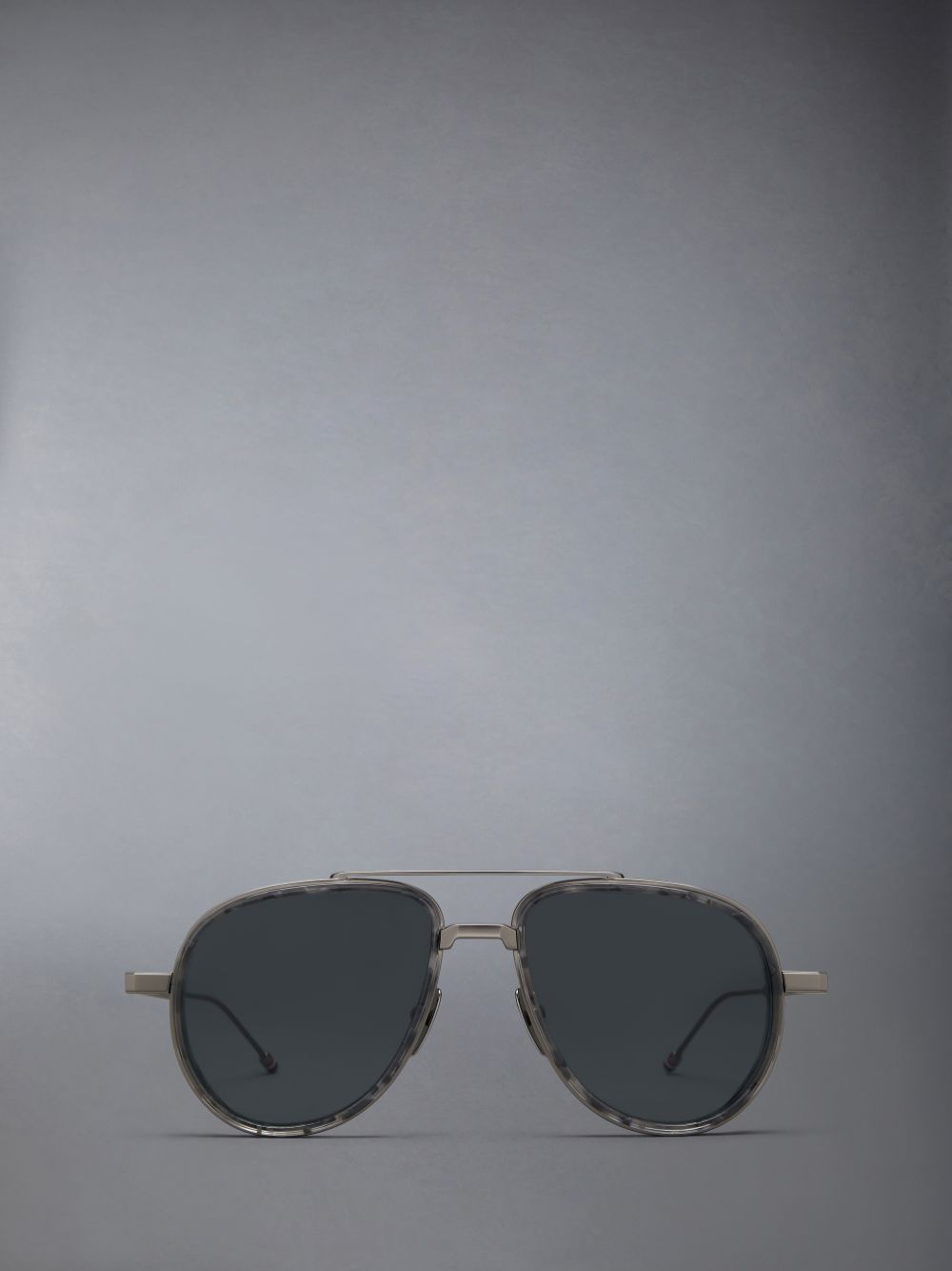 Thom Browne Acetate And Titanium Aviator Uomo Occhiali da Sole Grigie | JCD05G35828