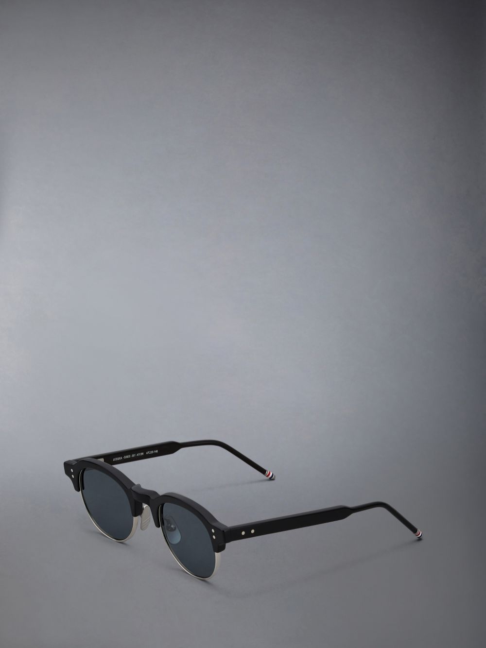 Thom Browne Acetate And Titanium Oval Uomo Occhiali da Sole Nere | WRM94Z88590