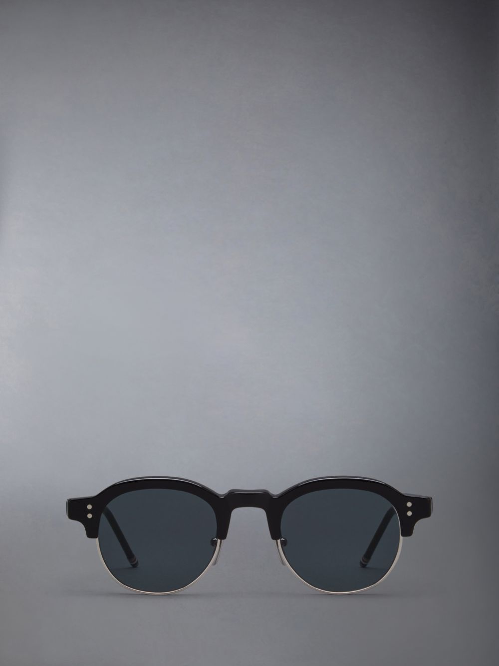 Thom Browne Acetate And Titanium Oval Uomo Occhiali da Sole Nere | WRM94Z88590