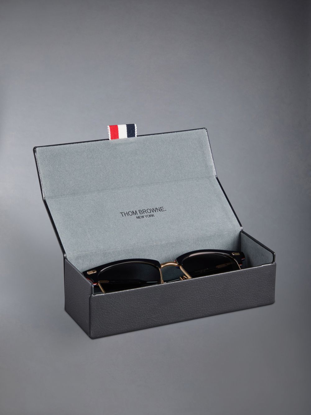 Thom Browne Acetate And Titanium Rectangular Uomo Occhiali da Sole Nere | UBC12H40251