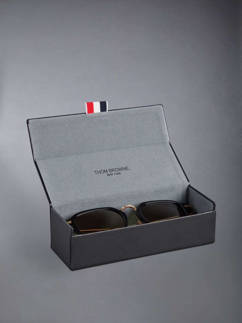 Thom Browne Acetate And Titanium Rectangular Uomo Occhiali da Sole Nere | LIO96P06203