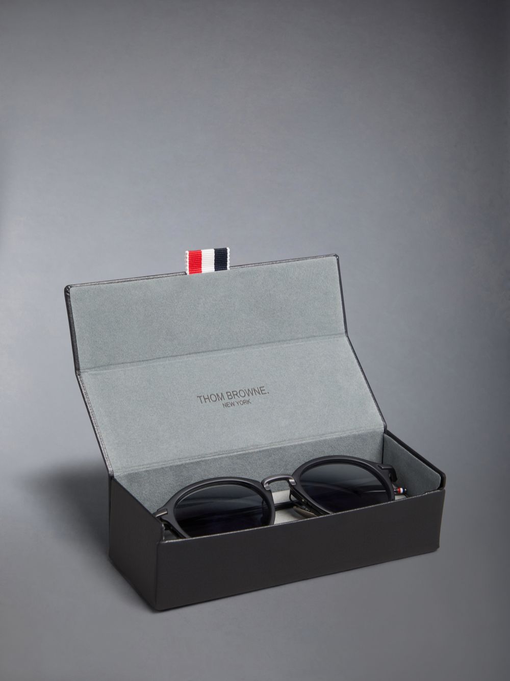 Thom Browne Acetate And Titanium Round Uomo Occhiali da Sole Nere | QOM93M21006