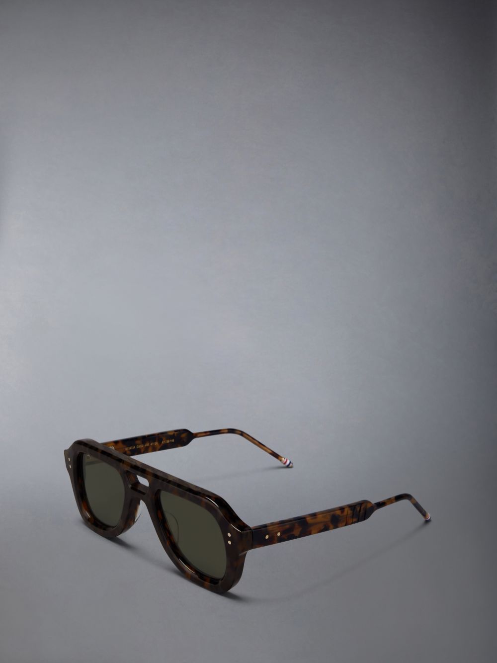 Thom Browne Acetate Aviator Uomo Occhiali da Sole Marroni Scuro | JJO79S23264