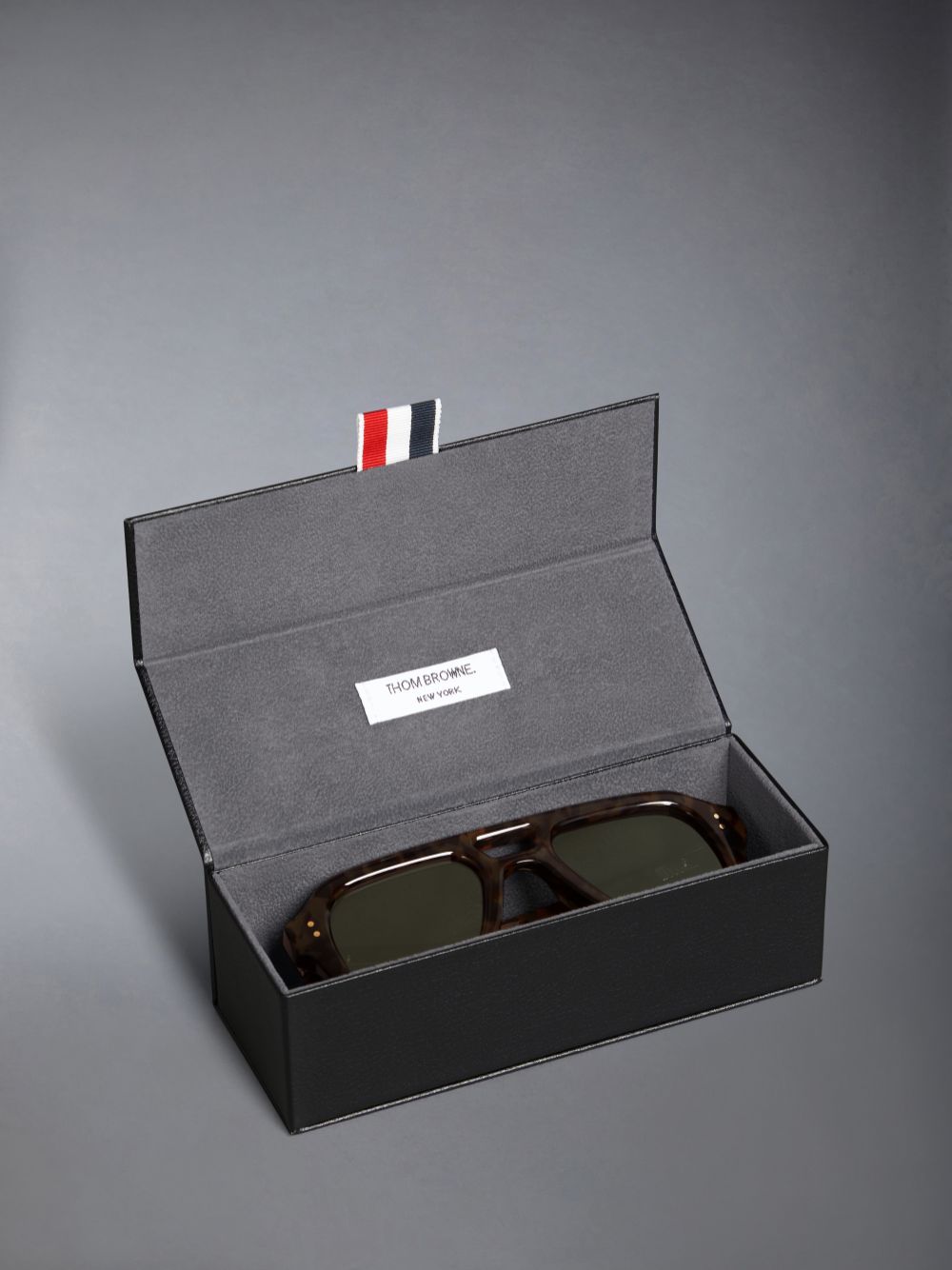 Thom Browne Acetate Aviator Uomo Occhiali da Sole Marroni Scuro | JJO79S23264