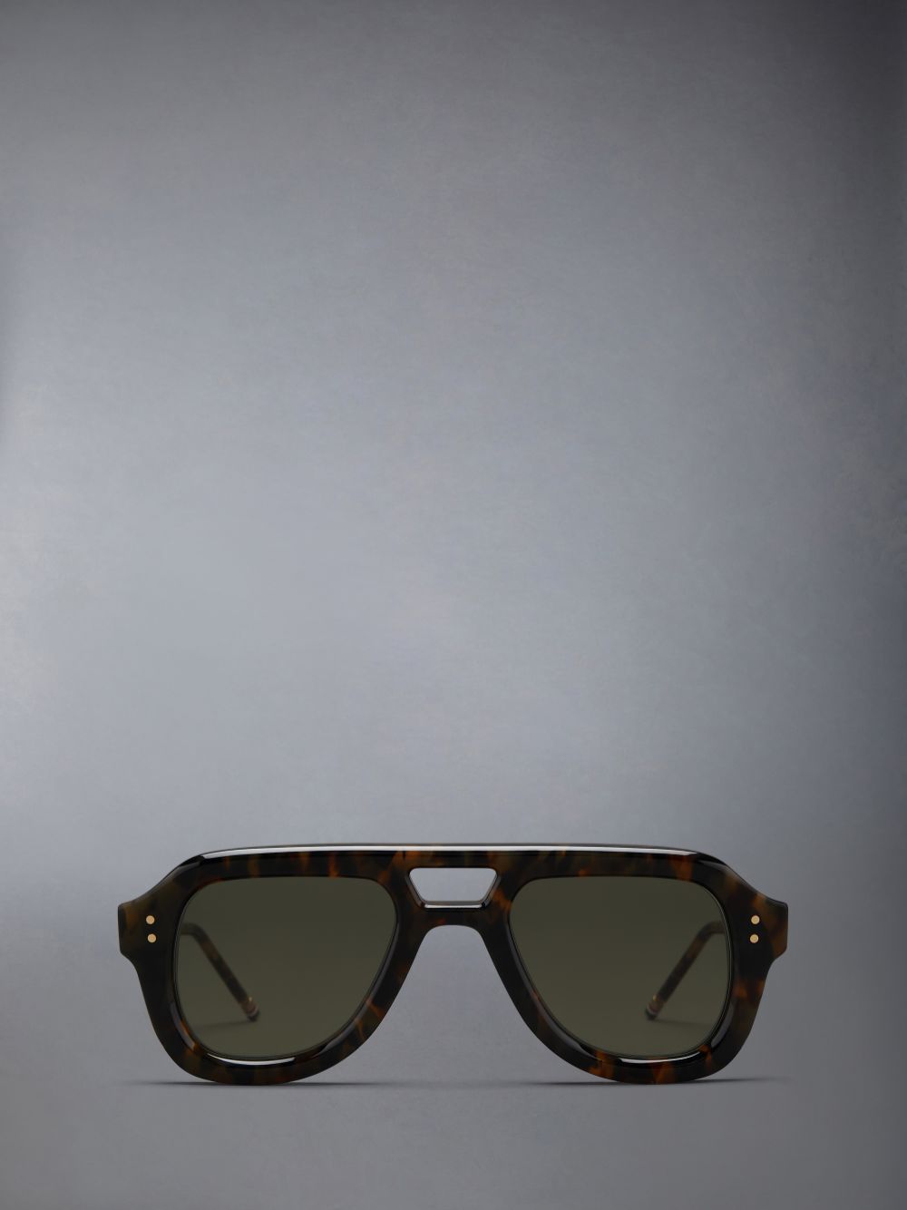 Thom Browne Acetate Aviator Uomo Occhiali da Sole Marroni Scuro | JJO79S23264