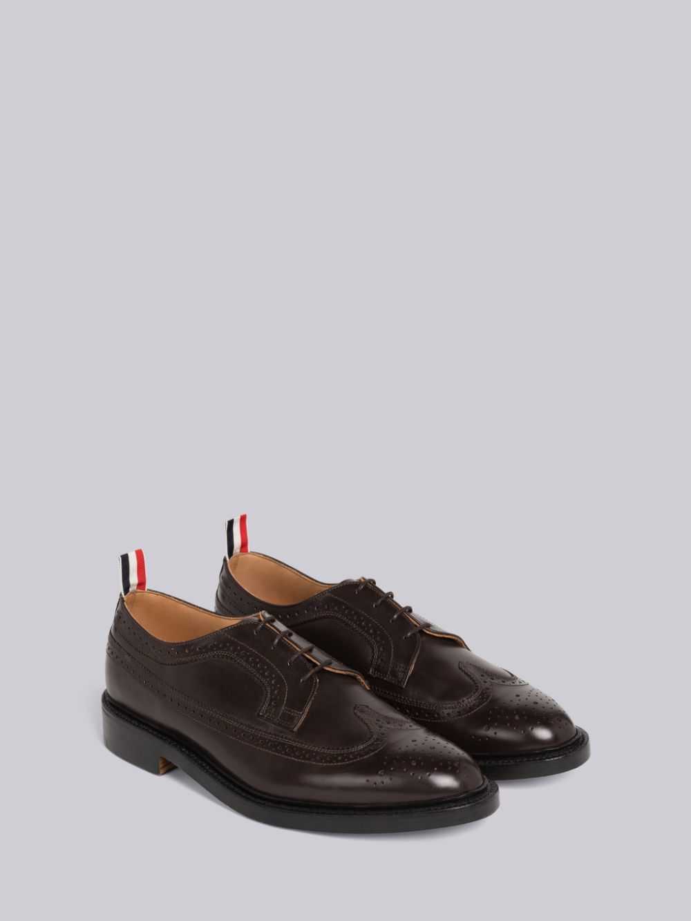 Thom Browne Box Calf Classic Longwing Uomo Scarpe Brogue Marroni | YJI62F19727