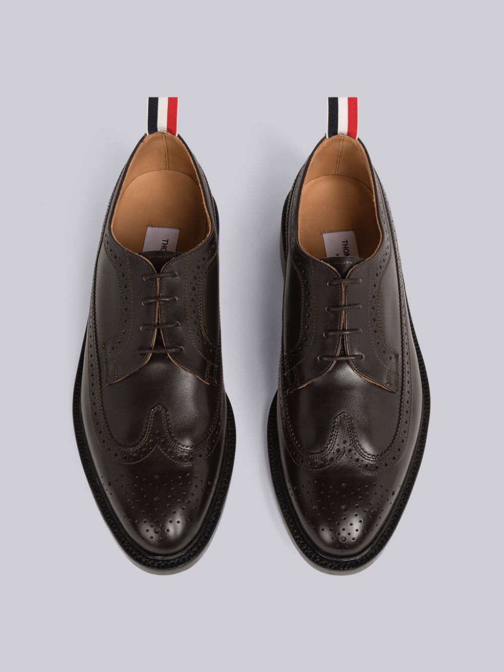 Thom Browne Box Calf Classic Longwing Uomo Scarpe Brogue Marroni | YJI62F19727