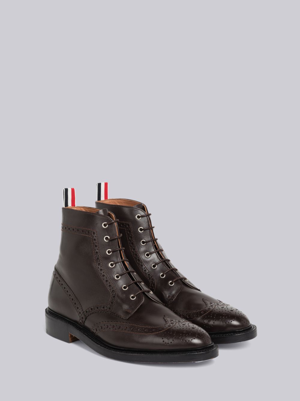 Thom Browne Box Calf Classic Wingtip Uomo Stivali Marroni | WTH19C32823