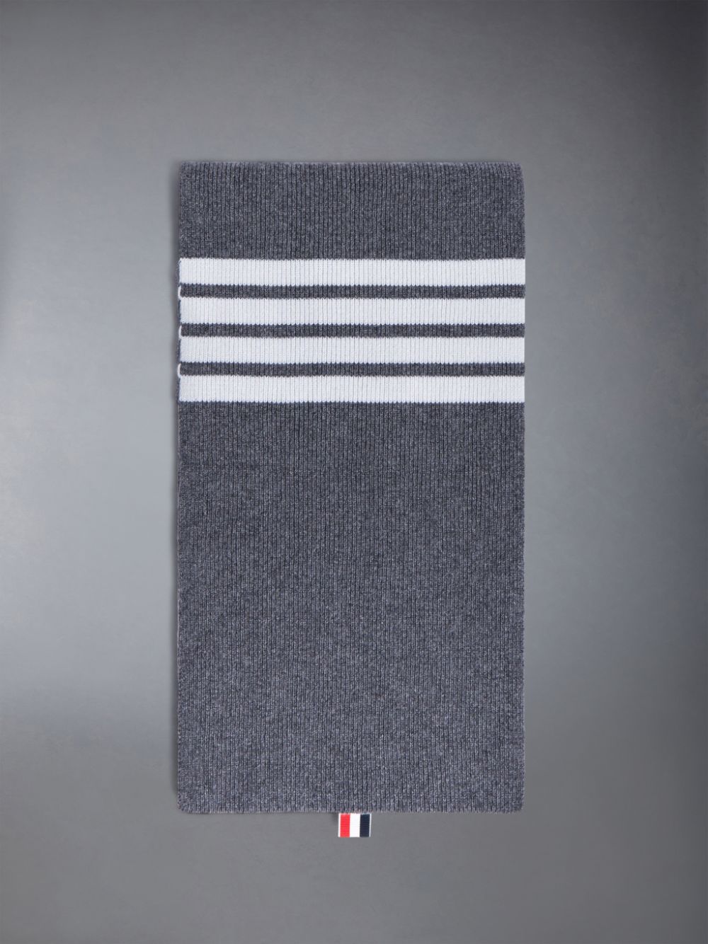 Thom Browne CASHMERE RIB 4-BAR Donna Sciarpa Grigie | GDO20P18197