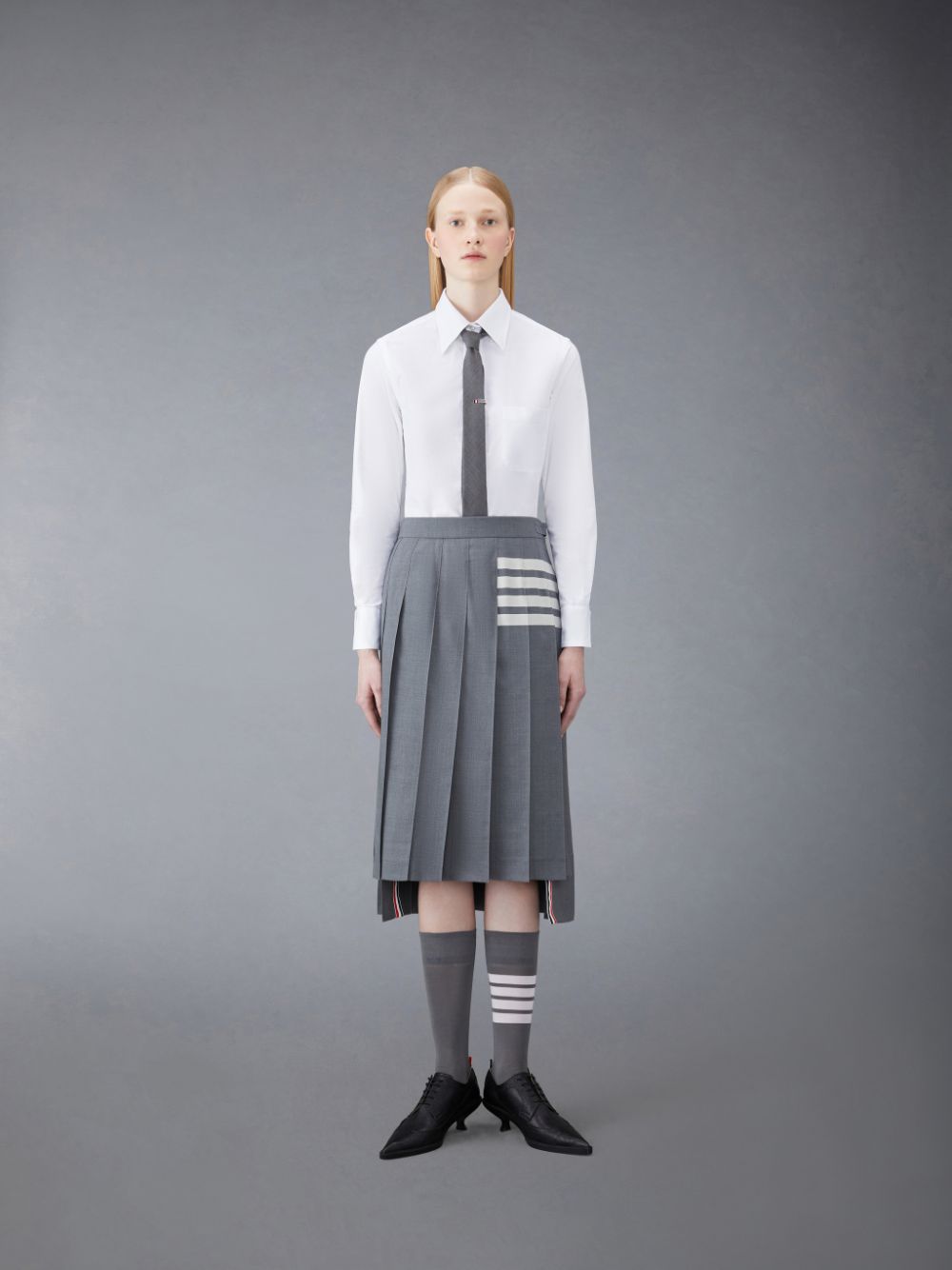 Thom Browne CLASSIC LONG SLEEVE BUTTON DOWN POINT COLLAR IN OXFORD Donna Camicie Bianche | QSM30Y27616