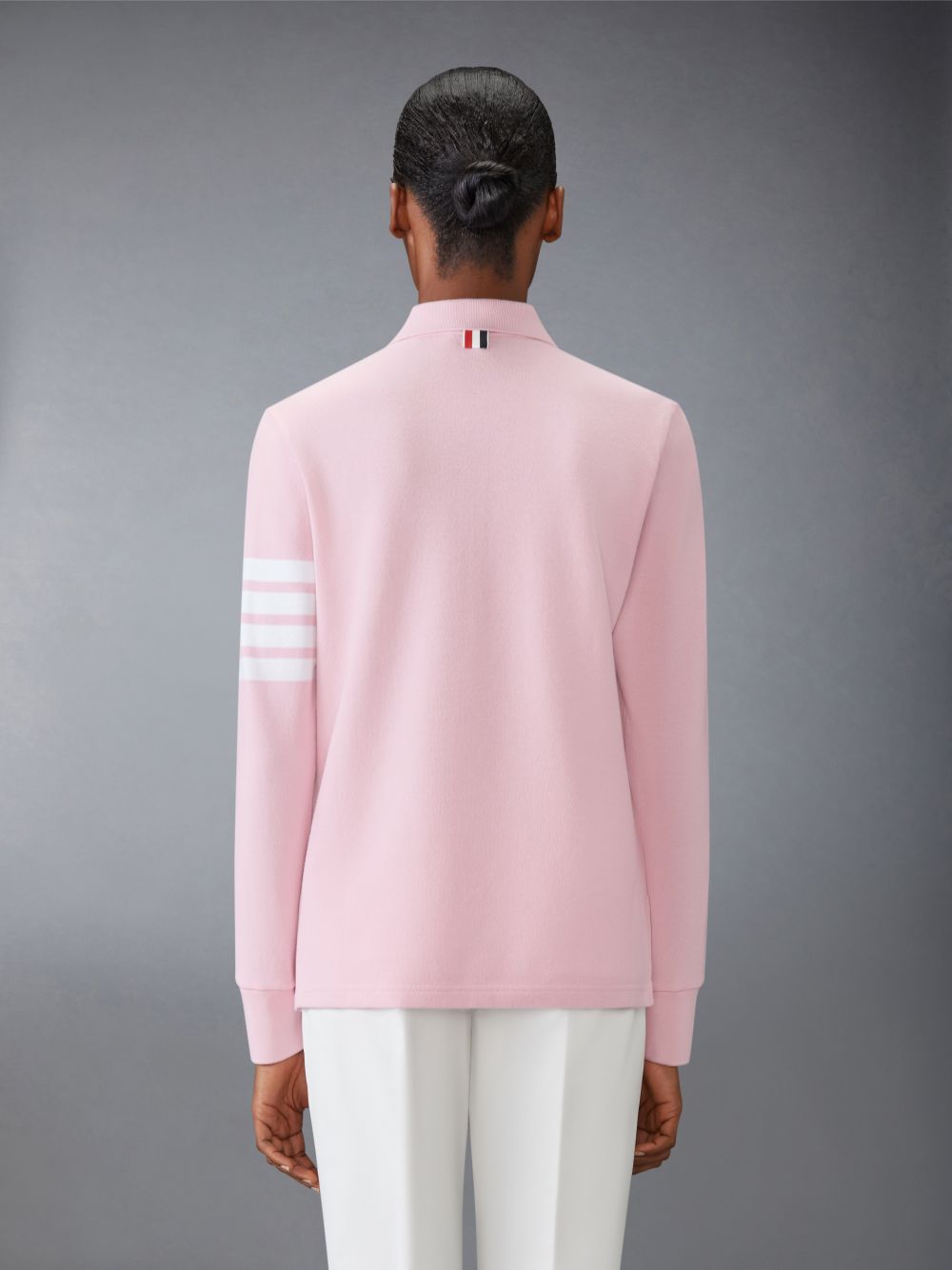 Thom Browne CLASSIC PIQUE 4-BAR Donna Polo Rosa | KCX77X99210