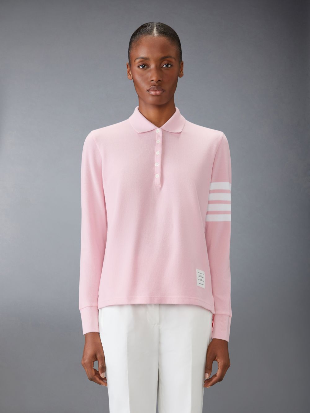 Thom Browne CLASSIC PIQUE 4-BAR Donna Polo Rosa | KCX77X99210