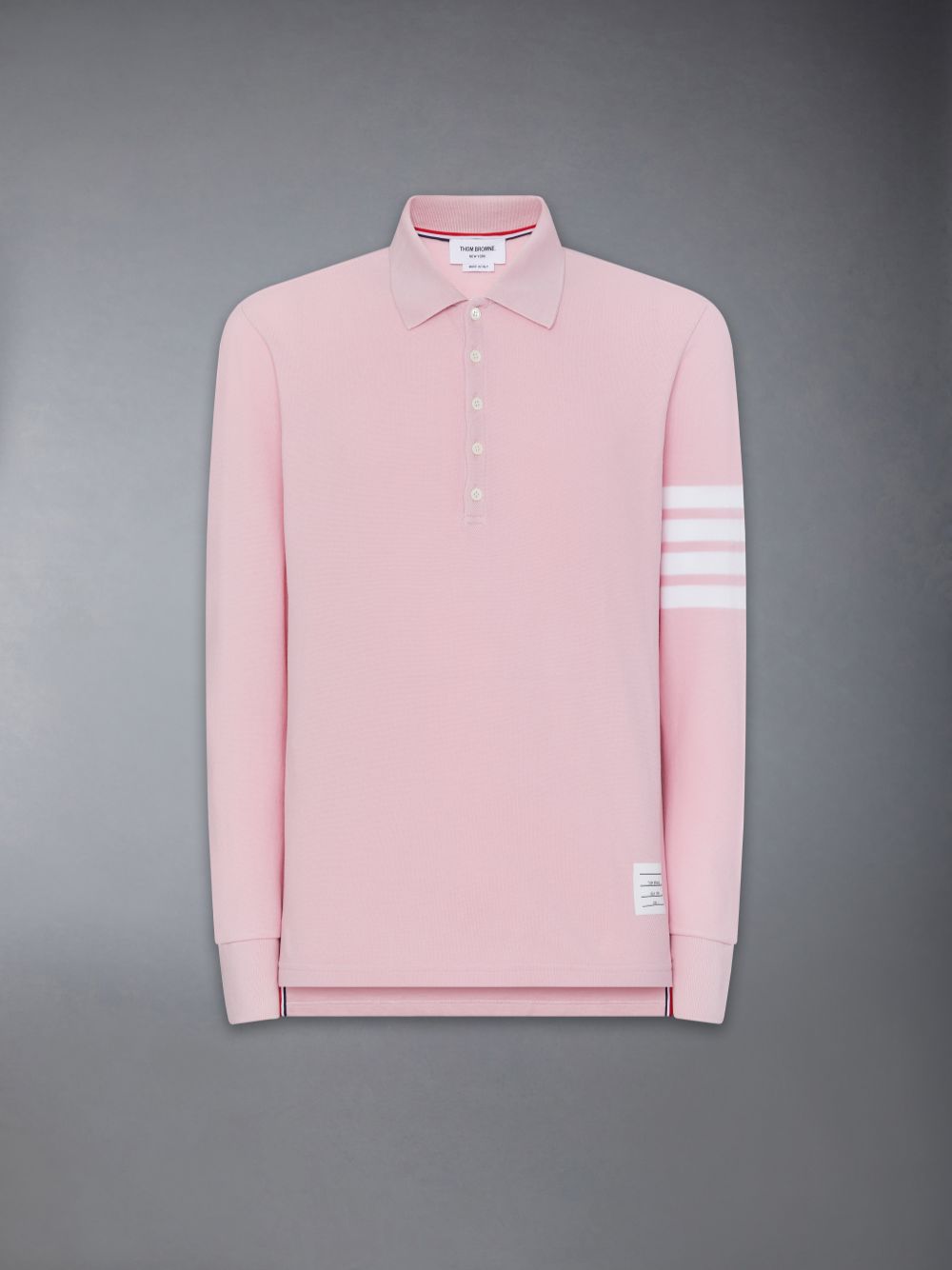 Thom Browne CLASSIC PIQUE 4-BAR Uomo Polo Rosa | FAN97F07773