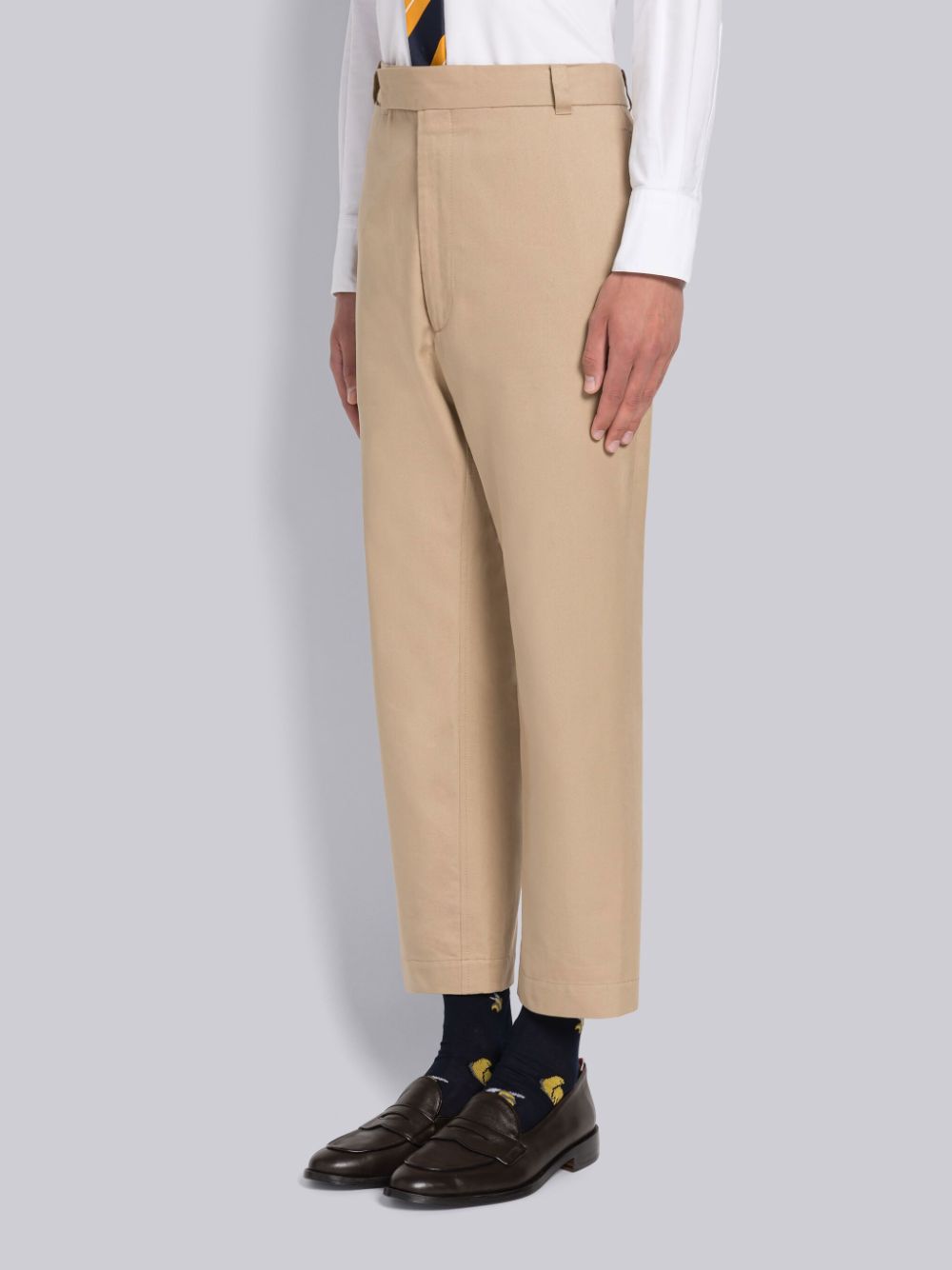 Thom Browne COTTON TWILL DOUBLE WELT POCKET STRAIGHT LEG Uomo Pantaloni Marroni | IPB03V34592