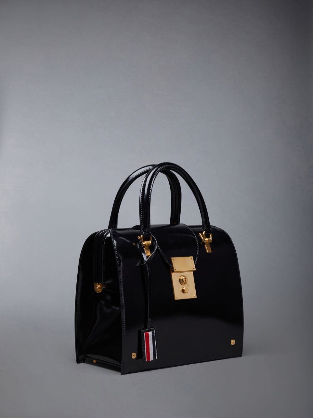 Thom Browne Calf Leather Mrs. Junior Donna Borse Tote Nere | QLD23N44495