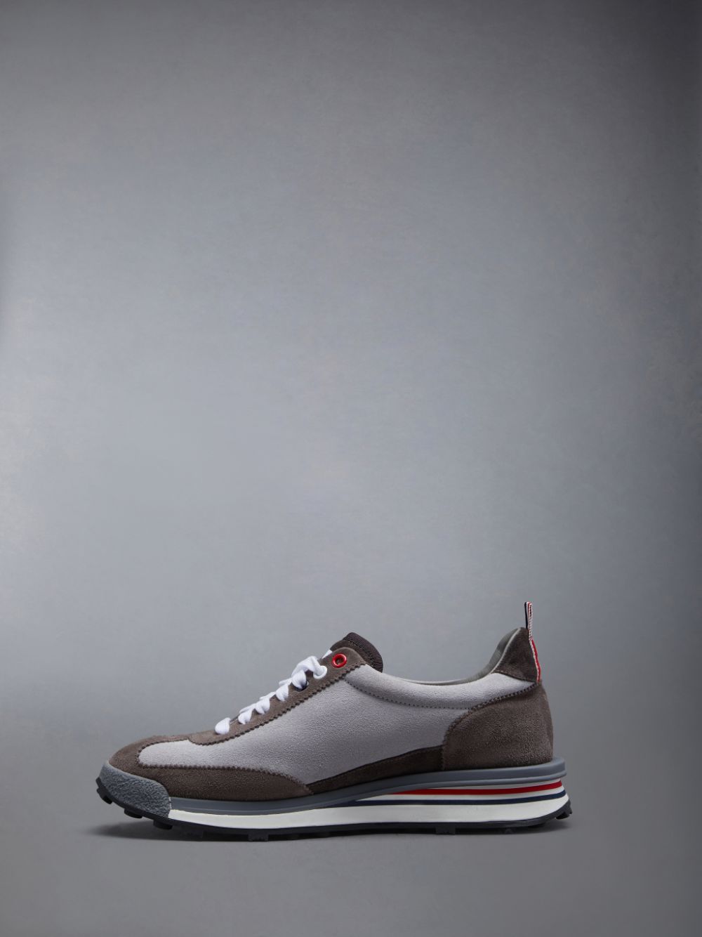 Thom Browne Calf Suede Tech Runner Donna Sneakers Grigie | HPI66M55706