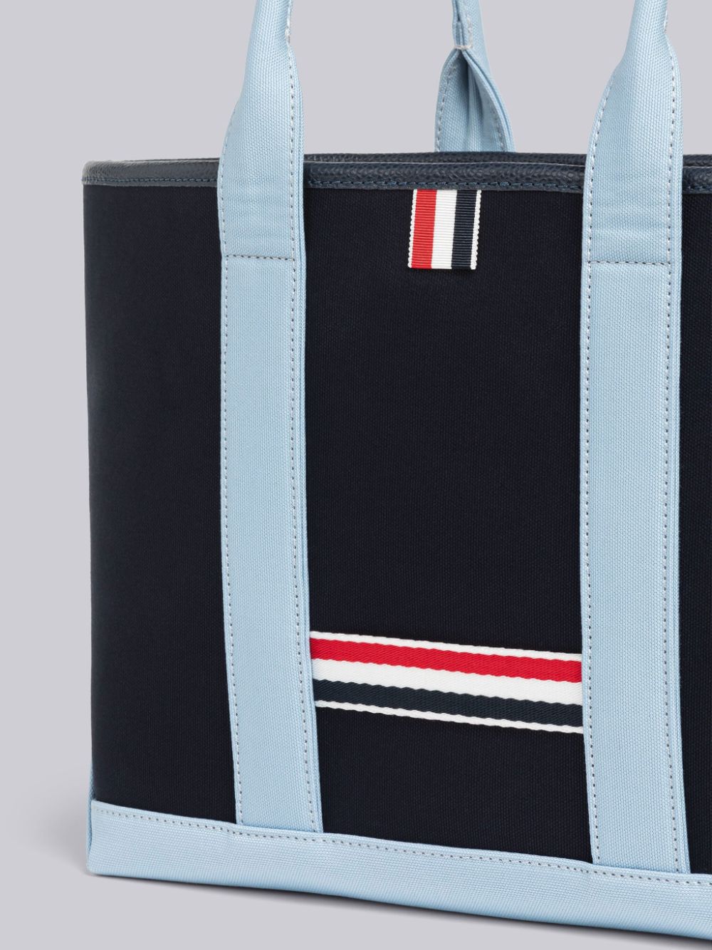 Thom Browne Canvas Interlock Small Tool Uomo Borse Tote Blu | SMR91H99454