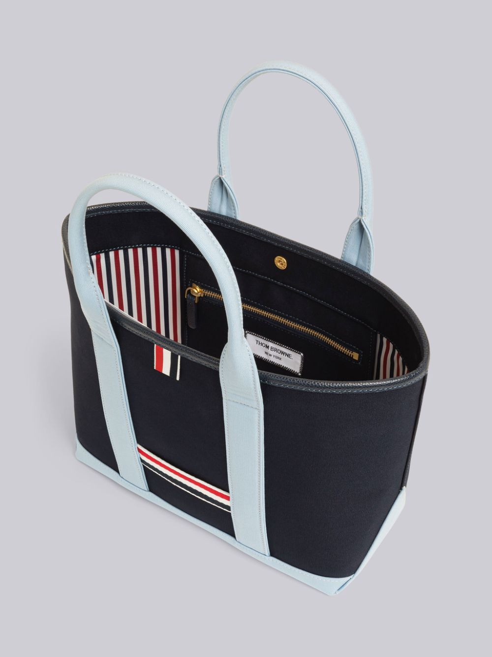 Thom Browne Canvas Interlock Small Tool Uomo Borse Tote Blu | SMR91H99454