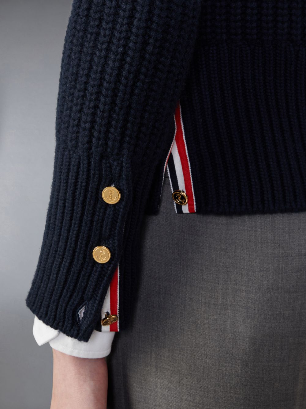 Thom Browne Cashmere 4-Bar Classic Uomo Cardigan Blu | UNU68W64951