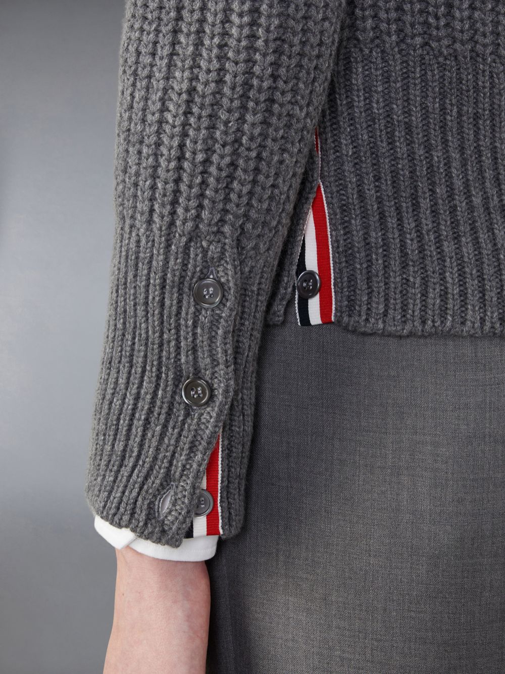 Thom Browne Cashmere 4-Bar Classic Uomo Cardigan Grigie | UDS91V10532