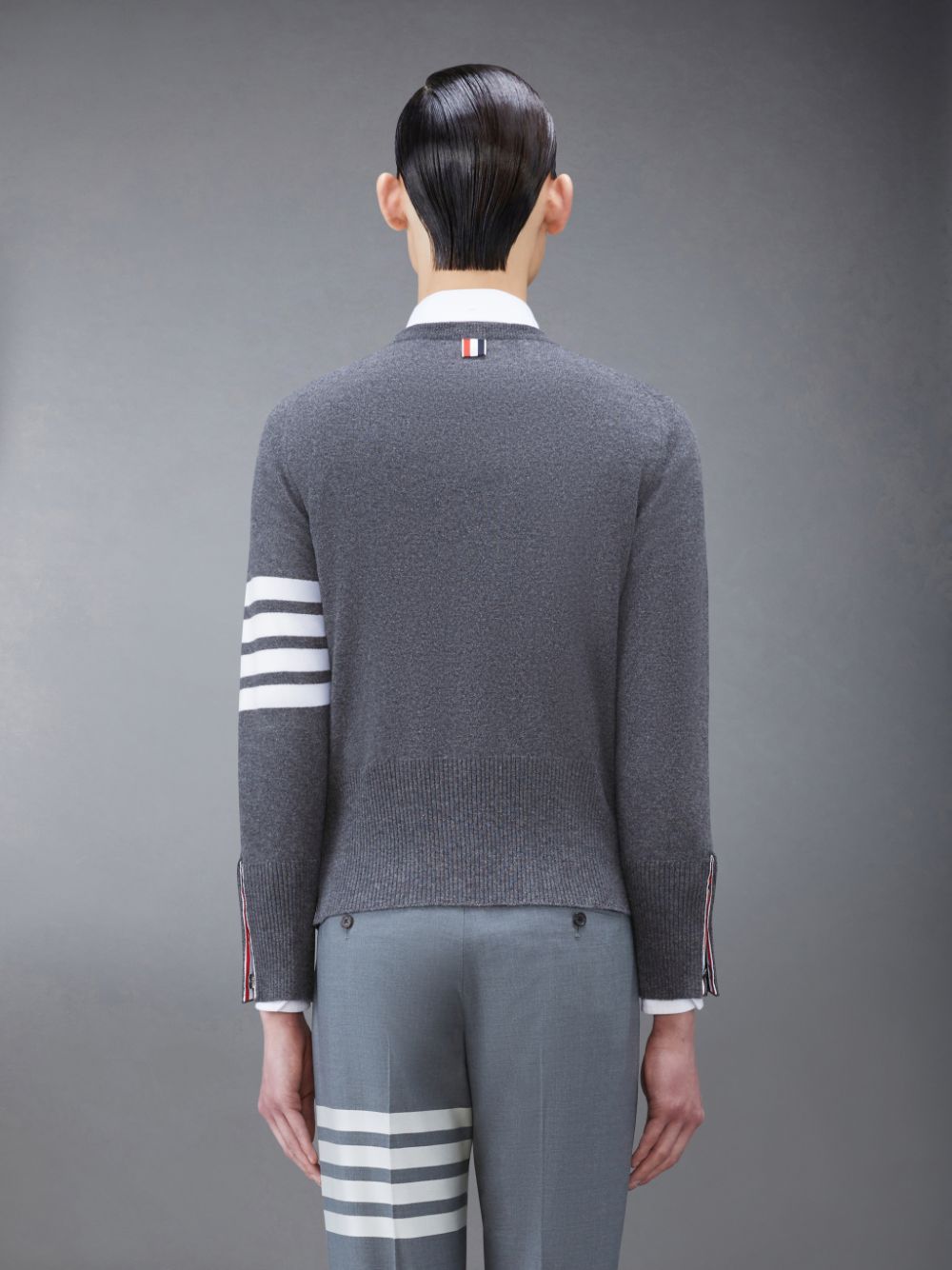 Thom Browne Cashmere 4-Bar Classic Uomo Pullover Grigie | JIN62A43432