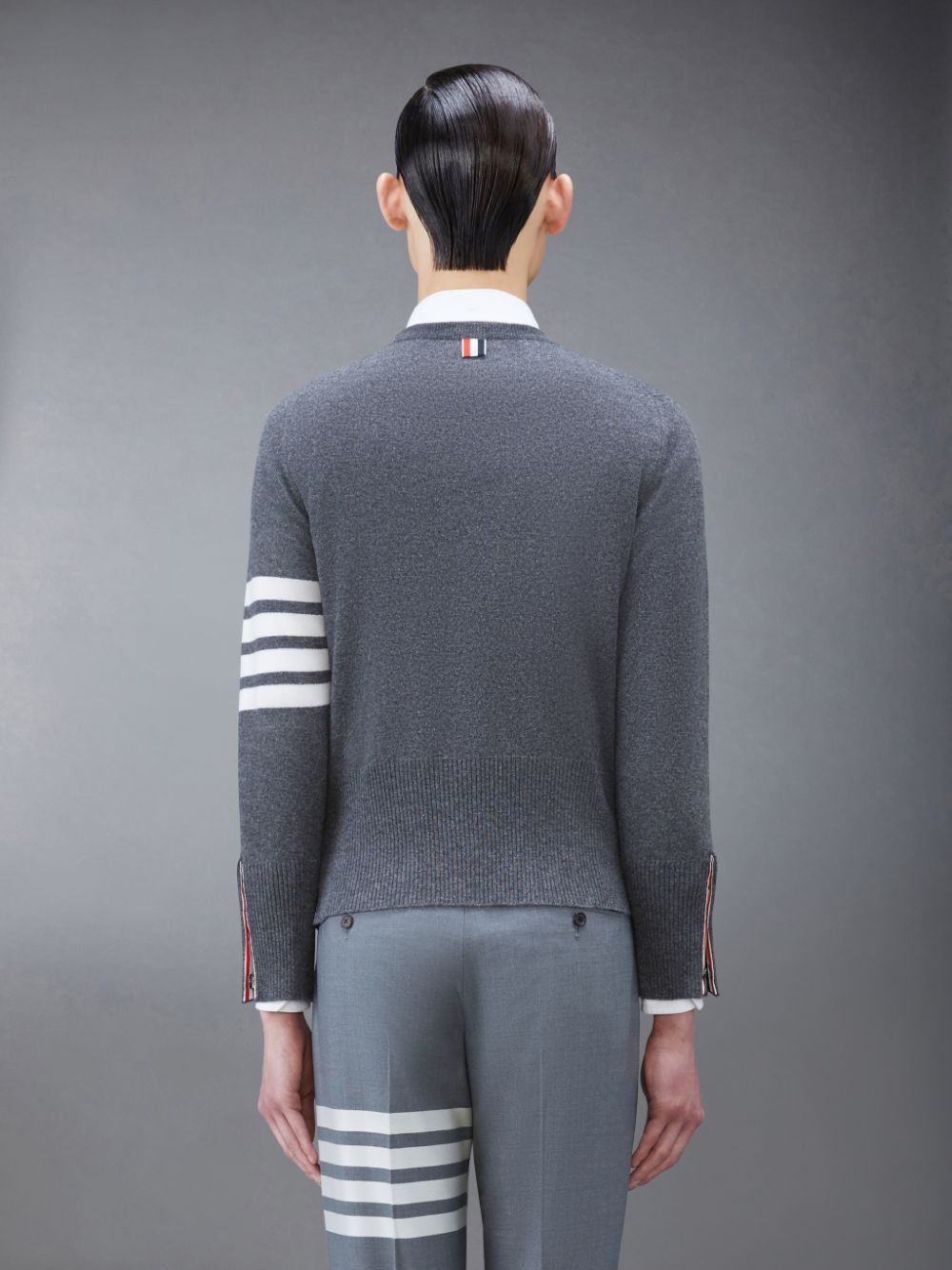 Thom Browne Cashmere 4-Bar Classic Uomo Pullover Grigie | MBY33M68238