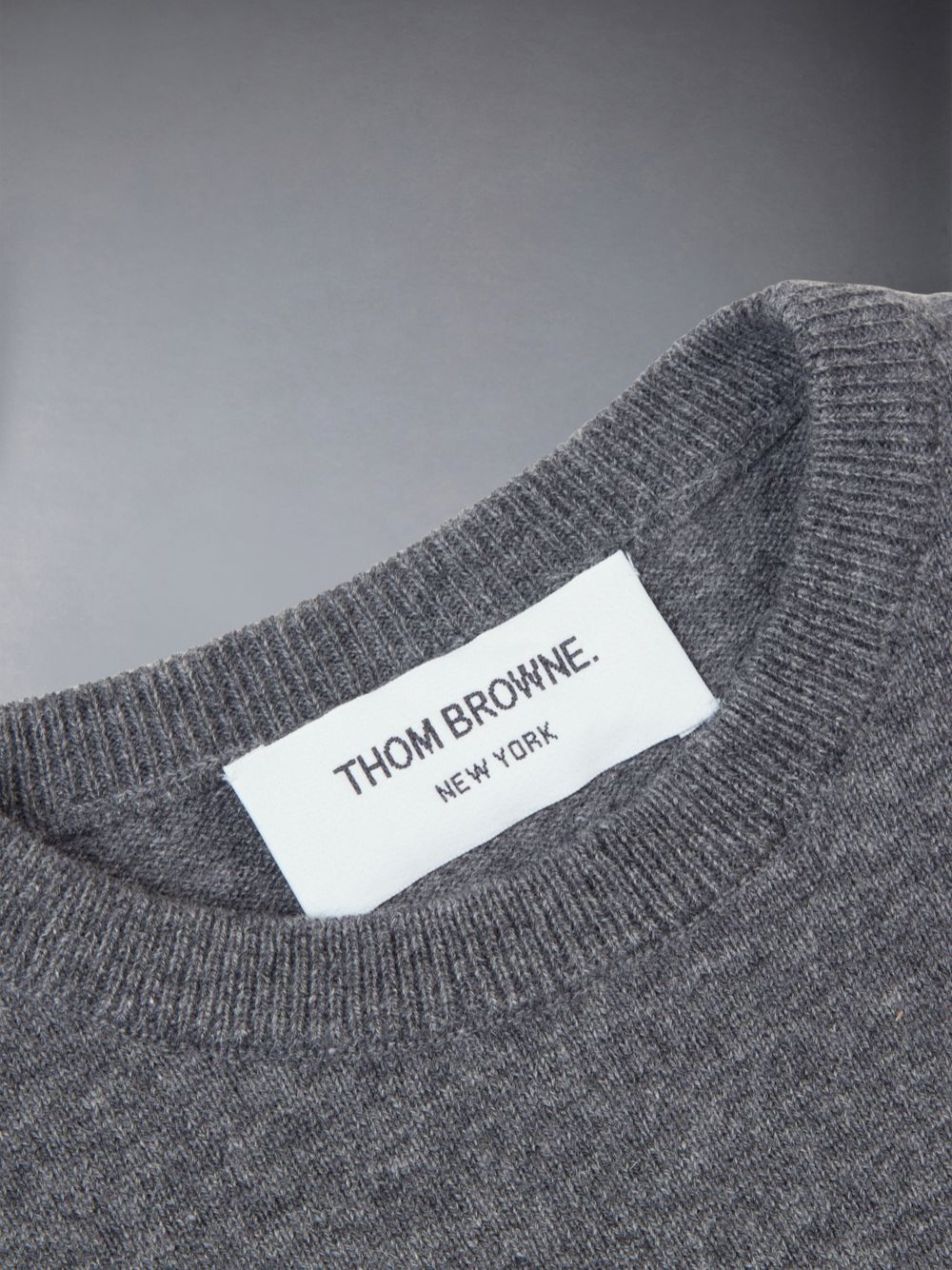 Thom Browne Cashmere 4-Bar Crewneck Ragazzo Pullover Grigie | DOX54Q28070