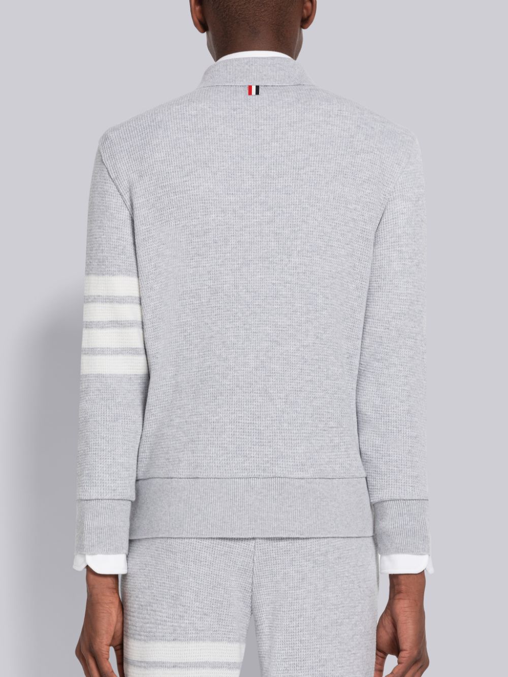 Thom Browne Cashmere Waffle 4-Bar Jacket Uomo Cardigan Grigie | HBN51Y20386