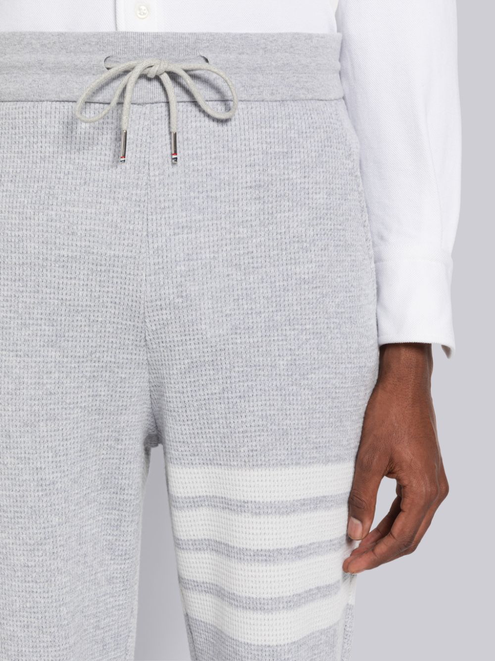 Thom Browne Cashmere Waffle 4-Bar Uomo Pantaloni Tuta Grigie | JLV82K19285