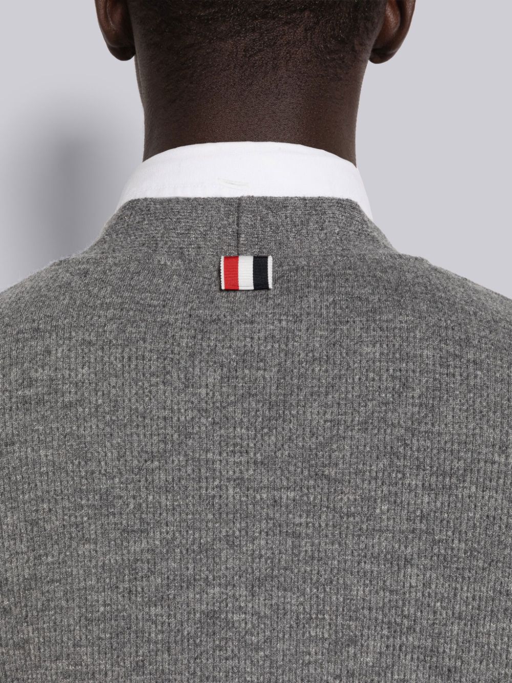 Thom Browne Cashmere Waffle Uomo Cardigan Grigie | RIT39L53454