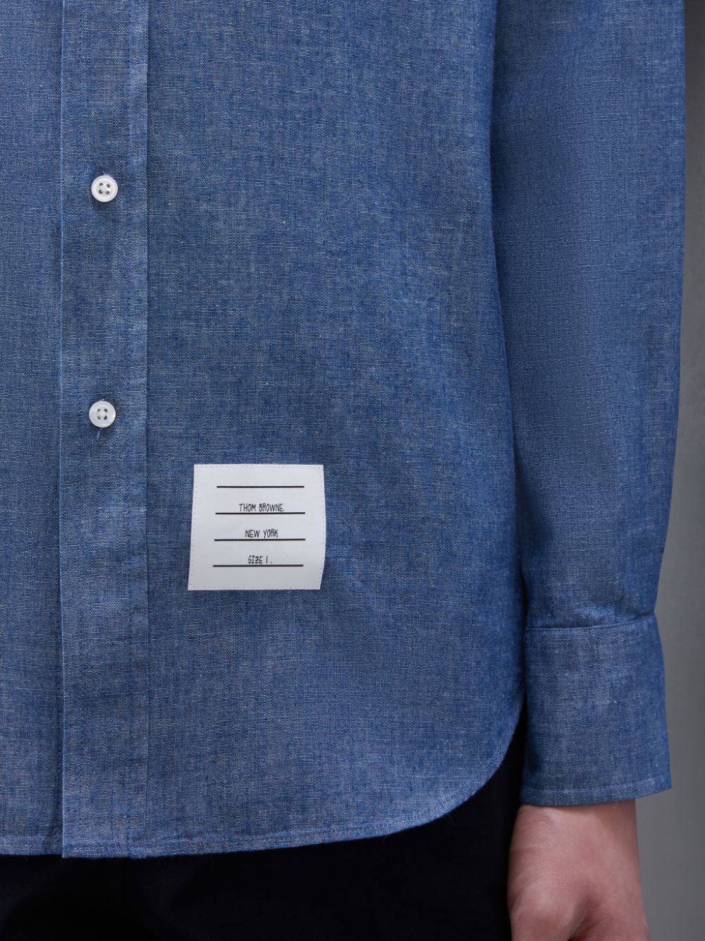 Thom Browne Chambray 4-Bar Uomo Camicie Blu | GZC38P67484